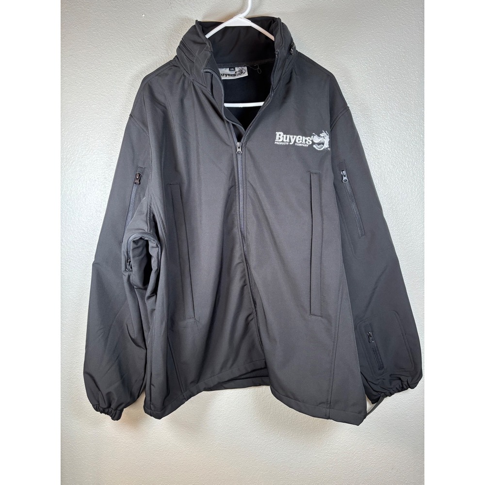 Buyers Products Company Mens Black Softshell Full Zip Jacket XXL‎ Workwear Swag